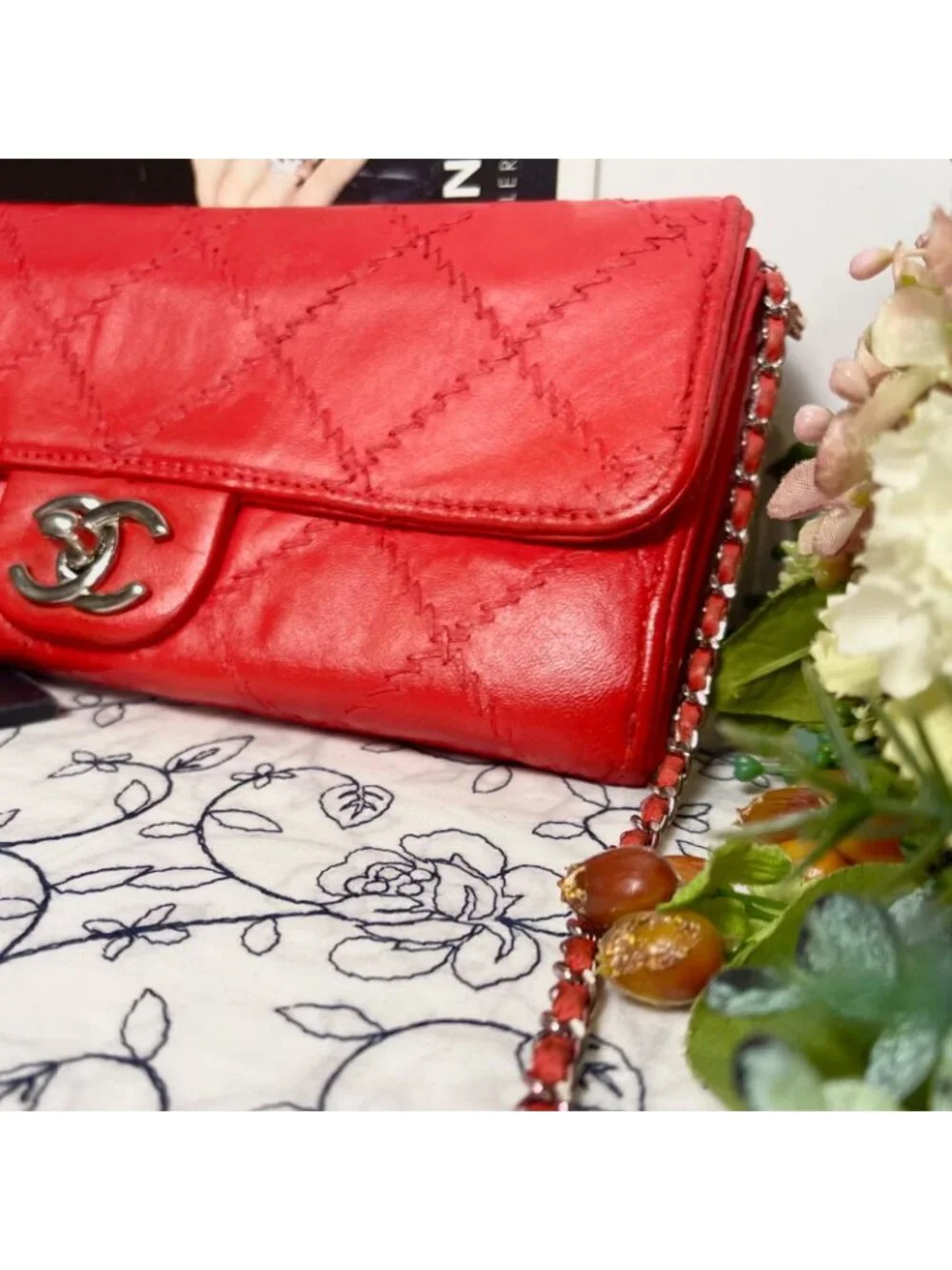 Chanel Chain Wallet Double Flap Quilted Shoulder Bag